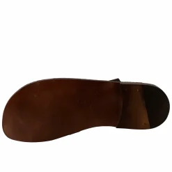 Sandali Rimini Modello Gladiatore Da Uomo In Pelle Color Marrone