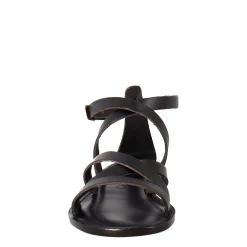 Sandali Sinfonia Da Donna Stile Romano Antico In Pelle Colore Nero