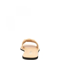 Sandali Slip-on Fascia Larga Con Pieghe Da Donna Fatti A Mano In Nappa Nude