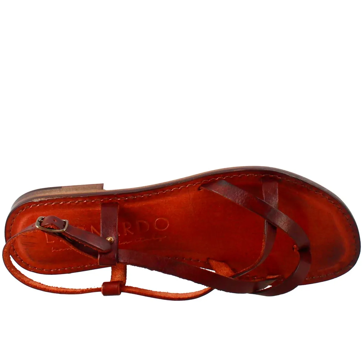 Sandali Solace Da Donna Stile Romano Antico In Pelle Marrone