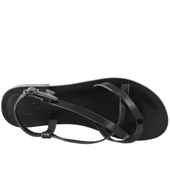 Sandali Solace Da Donna Stile Romano Antico In Pelle Colore Nero