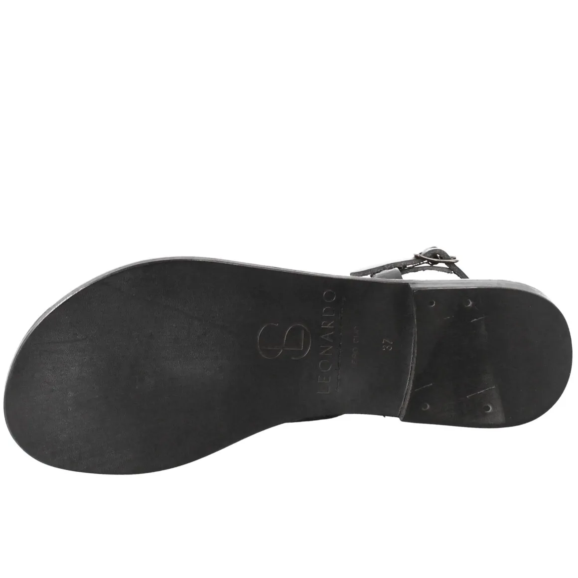 Sandali Solace Da Donna Stile Romano Antico In Pelle Colore Nero