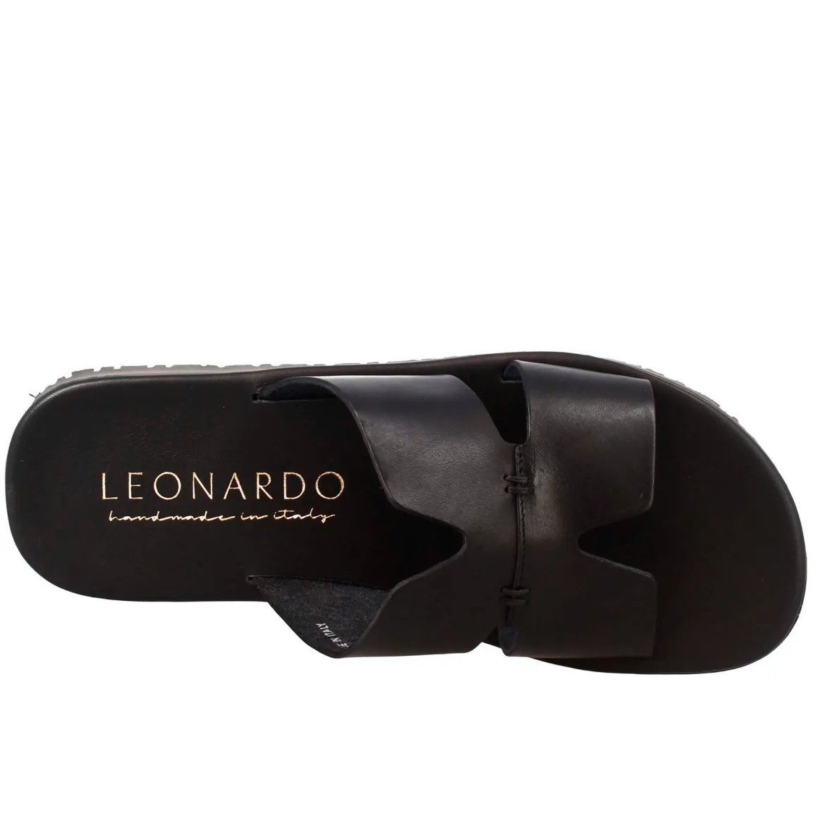 Sandali Uomo A H In Pelle Colore Nero