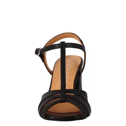 Sandalo A Gabbia Da Donna In Pelle Colore Nero