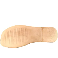 Sandalo Basso Da Donna In Pelle Scamosciata Beige