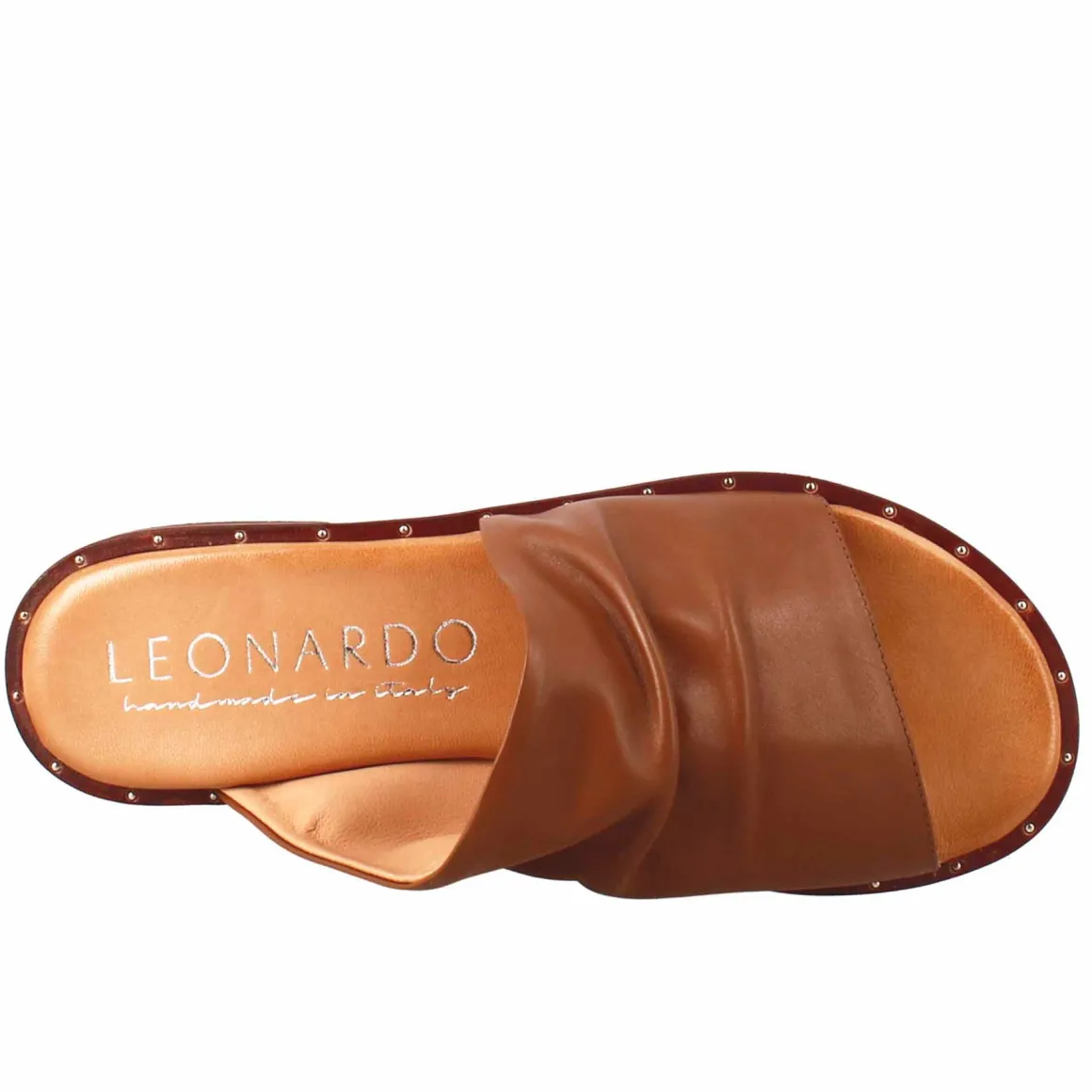 Sandalo Da Donna A Fascia In Pelle Marrone
