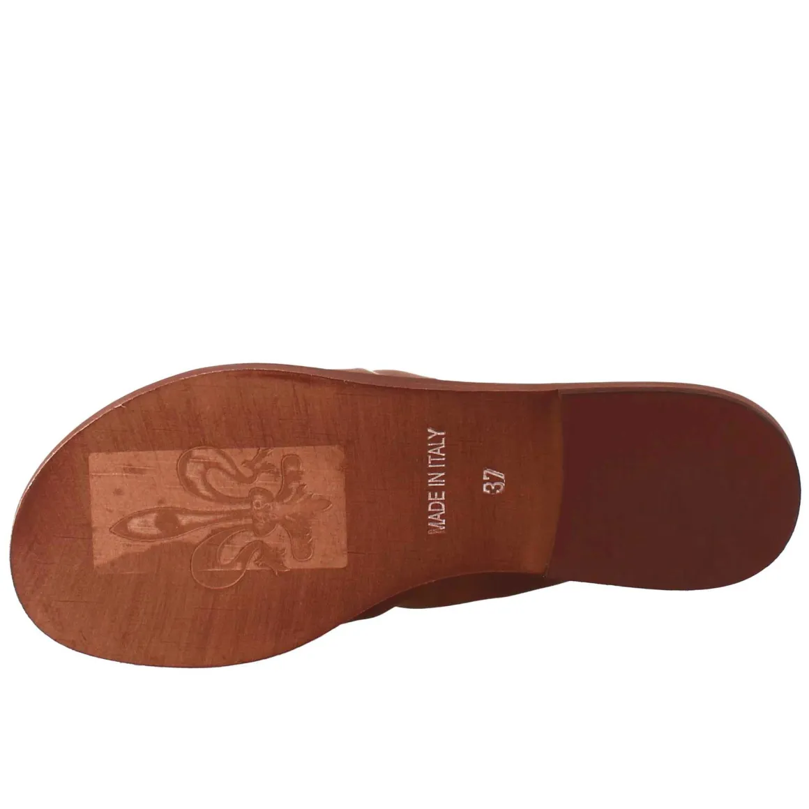 Sandalo Da Donna A Fascia In Pelle Marrone
