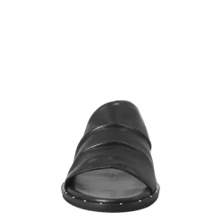 Sandalo Da Donna A Fascia In Pelle Nero