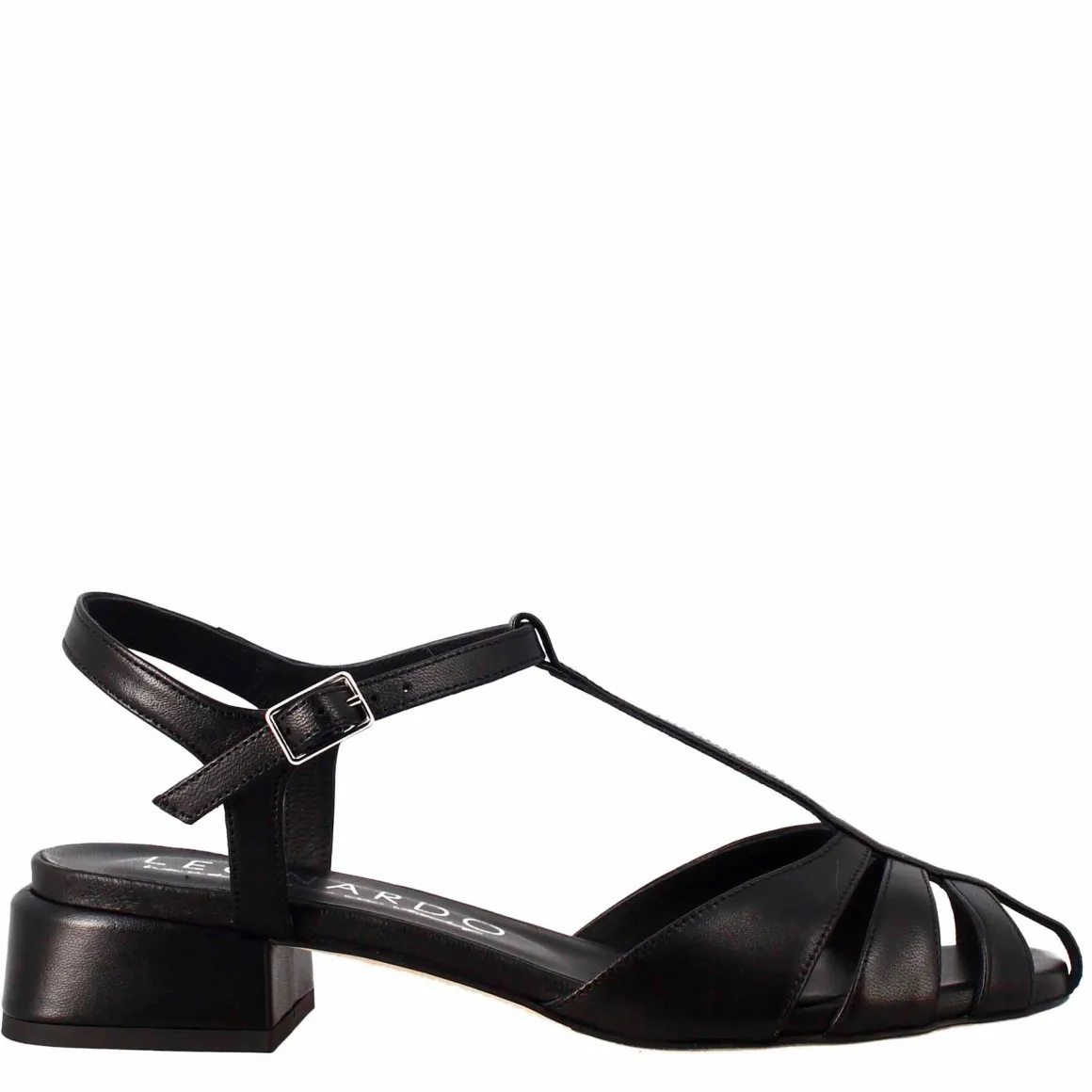 Sandalo Da Donna Colore Nero A Forma Di Gabbia