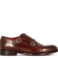 Scarpa Con Doppia Fibbia Da Uomo Colore Marrone Chiaro