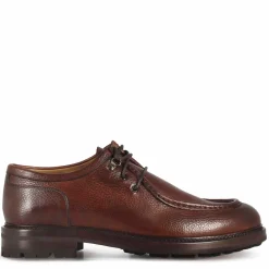 Scarpa Stringata Da Uomo Modello Ingegnere In Pelle Marrone