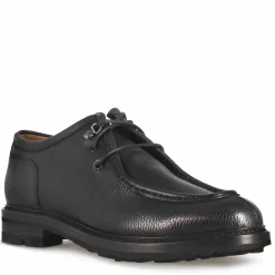 Scarpa Stringata Da Uomo Modello Ingegnere In Pelle Colore Nero