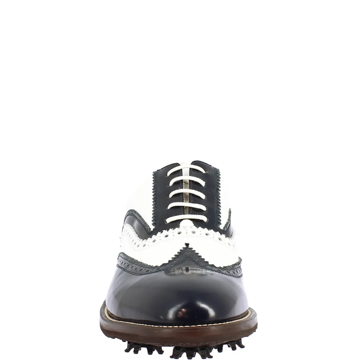 Scarpe Da Golf Donna Bicolore Bianco E Blu In Pelle
