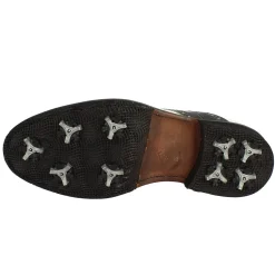 Scarpe Da Golf Donna Classiche Artigianali In Pelle Bianca Grigia