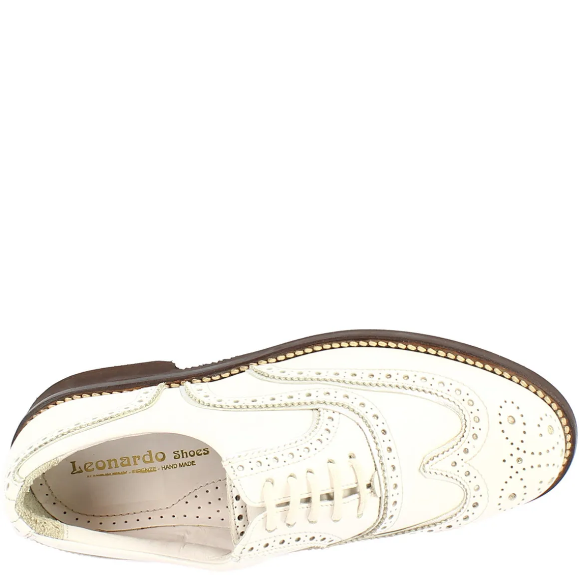 Scarpe Da Golf Donna Impermeabili Fatte A Mano In Pelle Bianca