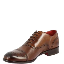 Scarpe Da Uomo Stringate Francesine Fatte A Mano In Pelle Montecarlo Brandy