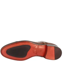 Scarpe Da Uomo Stringate Francesine Fatte A Mano In Pelle Montecarlo Brandy