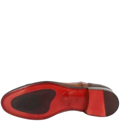 Scarpe Da Uomo Stringate Francesine Fatte A Mano In Pelle Montecarlo Brandy E Moro
