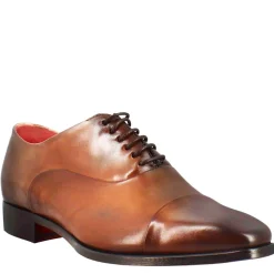 Scarpe Francesine Con Puntale In Pelle Color Brandy