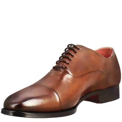 Scarpe Francesine Con Puntale In Pelle Color Brandy