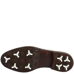 Scarpe Golf Donna Estive Fatte A Mano In Pelle Bianca E Tessuto