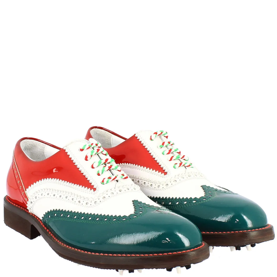Scarpe Golf Donna Fatte A Mano Nei Colori Della Bandiera Italiana