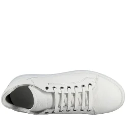 Sneaker Bianca Elegante Da Uomo In Pelle Liscia