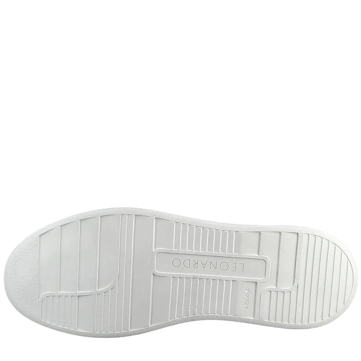 Sneaker Bianca Elegante Da Uomo In Pelle Liscia