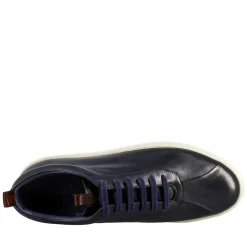 Sneaker Blu Elegante Da Uomo In Pelle Liscia
