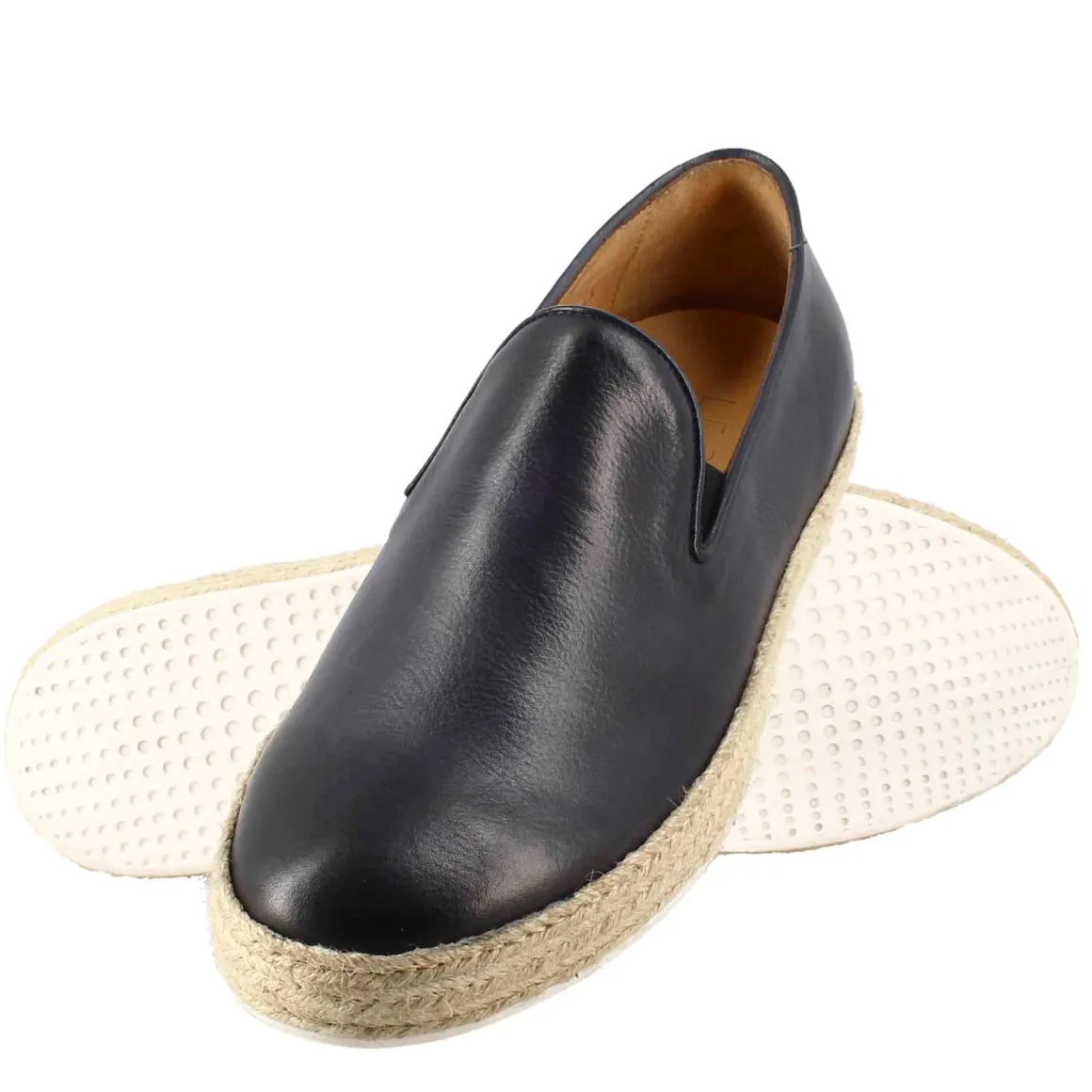Sneaker Blu Elegante Da Uomo In Pelle Liscia