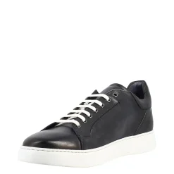 Sneaker Blu Elegante Da Uomo In Pelle Liscia