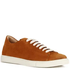 Sneaker Classica Da Uomo In Pelle Scamosciata Colore Marrone Chiaro