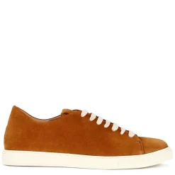 Sneaker Classica Da Uomo In Pelle Scamosciata Colore Marrone Chiaro