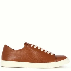 Sneaker Classica Da Uomo In Pelle Colore Marrone