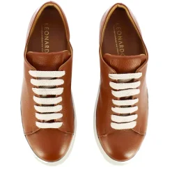 Sneaker Classica Da Uomo In Pelle Colore Marrone