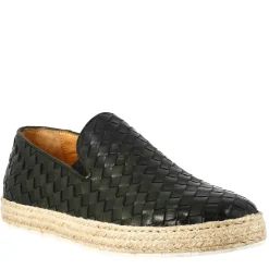 Sneaker Verde Elegante Da Uomo In Pelle Intrecciata