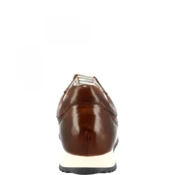 Sneakers Casual Da Uomo Fatte A Mano In Pelle Intrecciata Brandy