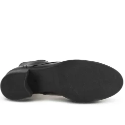Stivaletto Anfibio Altezza Sopra La Caviglia Da Donna In Vera Pelle Colore Bordeaux