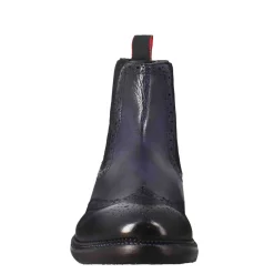 Stivaletto Candy Chelsea Da Uomo In Pelle Lavata Colore Blu Scuro