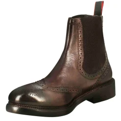 Stivaletto Candy Da Uomo In Pelle Lavata Colore Bronzo
