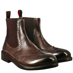 Stivaletto Candy Da Uomo In Pelle Lavata Colore Bronzo
