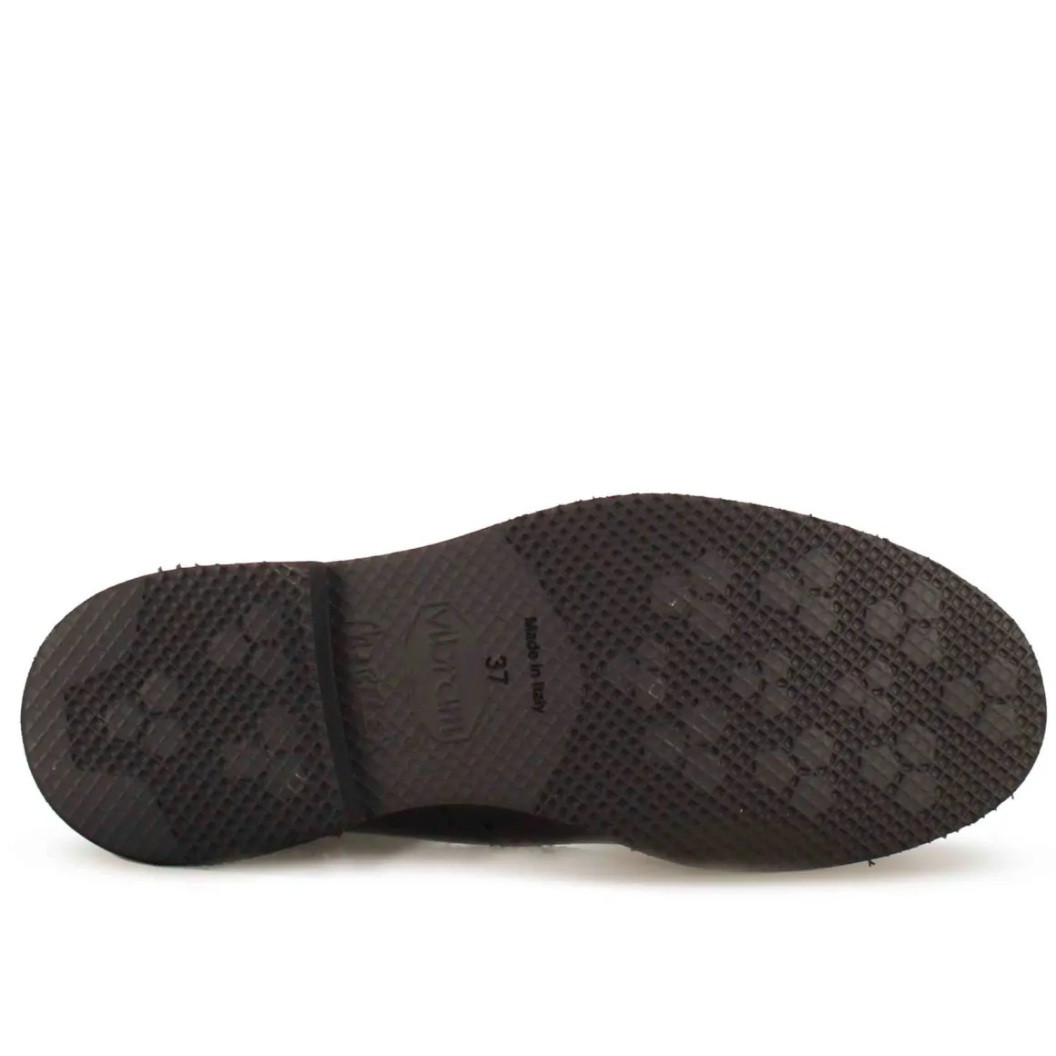 Stivaletto Chelsea Brogue Da Donna In Vera Pelle Colore Nero