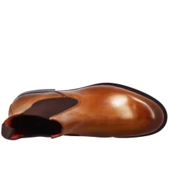 Stivaletto Chelsea Da Donna Liscio In Pelle Colore Marrone Chiaro