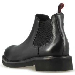 Stivaletto Chelsea Da Donna In Vera Pelle Colore Nero Ultraleggero
