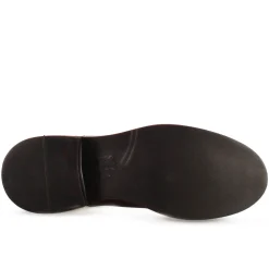 Stivaletto Chelsea Da Donna In Vera Pelle Colore Nero Con Elastico