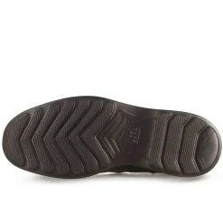 Stivaletto Chelsea Da Uomo In Pelle Martellata Marrone Scuro E Suola In Gomma Vibram