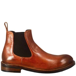 Stivaletto Chelsea Diver Da Uomo In Pelle Lavata Colore Cuoio