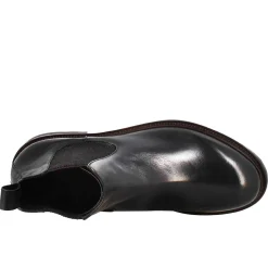 Stivaletto Chelsea Diver Da Uomo In Pelle Lavata Colore Nero