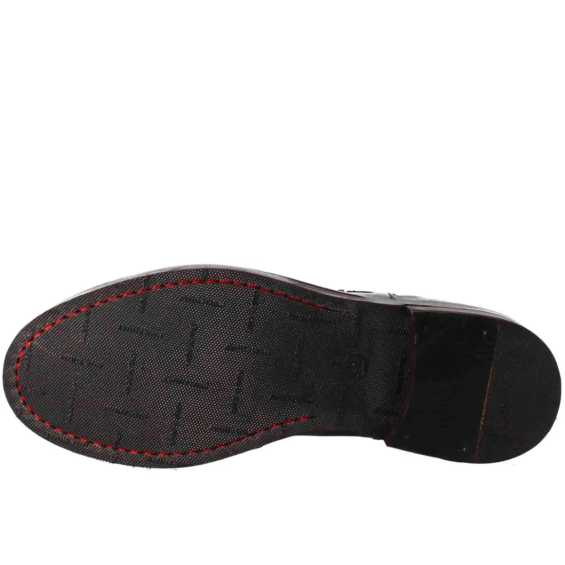 Stivaletto Chelsea Diver Da Uomo In Pelle Lavata Colore Nero