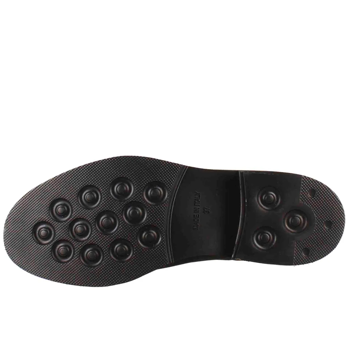 Stivaletto Chelsea Paupa Da Donna In Pelle Lavata Colore Nero